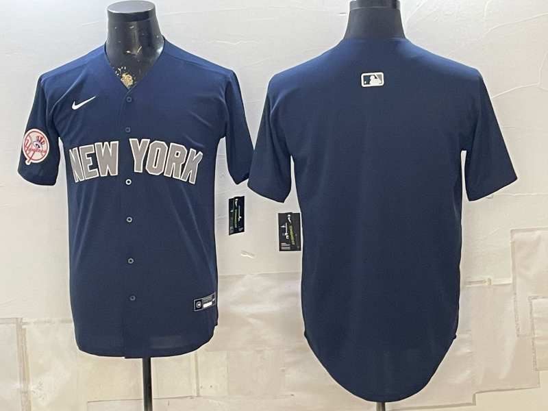 Men 2026 New York Yankees blank blue Nike MLB Jersey 082910011